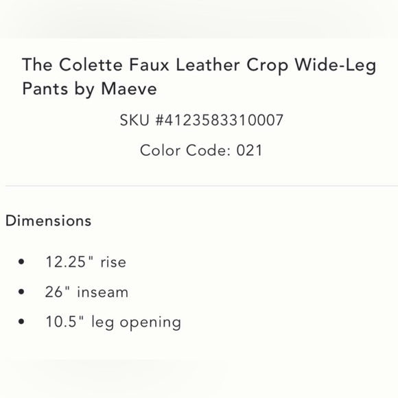 Anthropologie Mauve Faux Leather Colette Pants - Picture 7 of 8